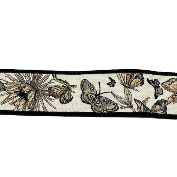 DIOR/ChristianDior - White Black Multi Jacquard Leather 17 772-063025 - Picture 3 of 6